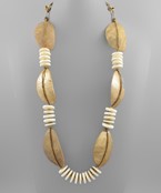 Bead Wood Natural Coco Necklace
