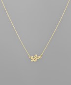  Brass LOVE Pendant Necklace