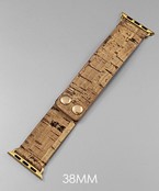  Cork Leather Smartwatch Band