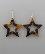  Acrylic Star Dangle Earrings