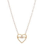  MOM Heart Pendant Necklace
