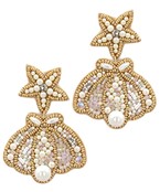  Clam & Starfish Earrings