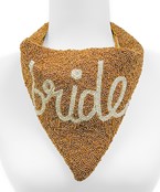  Bead BRIDE Scarf Necklace