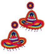  Beaded Sombrero Earrings