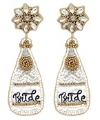  BRIDE Champagne Earrings