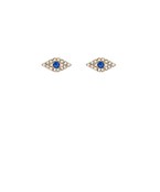  Crystal Evil Eye Studs