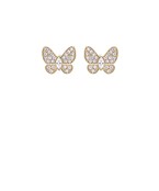  CZ Butterfly Earrings