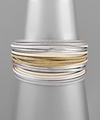  Multi Leather Row Bracelet