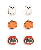  Ghost & Pumpkin Earring Set