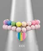  Rainbow Pendant Kids Bracelet