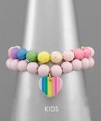 Rainbow Pendant Kids Bracelet