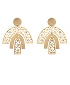  Filigree Arch Layered Earrings