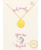  Epoxy Sun Kids Necklace