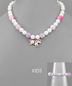  Kids Letter Bracelet & Necklace Set