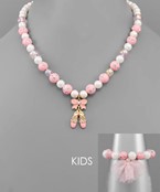  Kids Bead Bracelet & Necklace Set