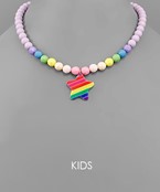  Rainbow Pendant Kids Necklace