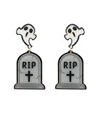  RIP Ghost Grave Earrings