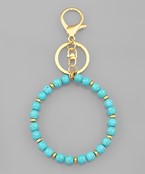  Turquoise Stone Key Ring Bracelet