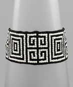  Greek Key Pattern Bead Bracelet