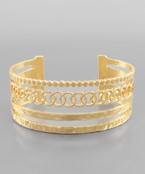  4 Row Cuff Bracelet