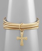  5 Bangle Cross Bracelet