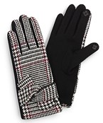  Glen Check Bow Gloves