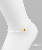  Seed Beed & Smile Face Anklet