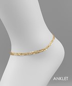  Multi Flat Chain Anklet