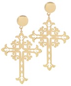  Filigree Cross Earrings