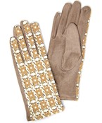  Striped Soft Boucle Glove