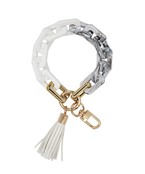  Resin Chain & Tassel Key Chain Bracelet