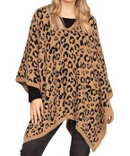  Leopard Print Poncho