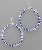  Game Day Glass Circle Earrings