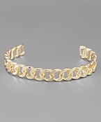  Circle Linked Cuff Bracelet