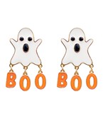  Epoxy Ghost BOO Dangle Earrings