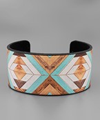  Geometric Pattern Cuff Bracelet
