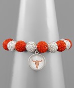  College Theme Charm Bracelet