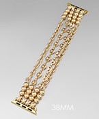  4 Row Glam Chain Watchband