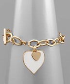  Toggle Heart Bracelet