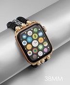  3 Row Square & Disk Watch Band