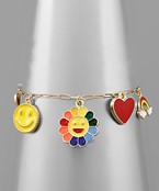  Epoxy Smile & Heart Bracelet