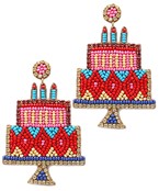  Beaded Cake Earrings