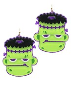  Glitter Frankenstein Earrings