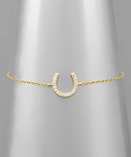  CZ Horseshoe Bracelet