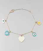  Epoxy Evil Eye Bracelet