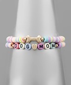  DOG MOM Rubber Bracelet