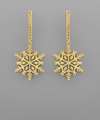  Snowflake Drop Earrings