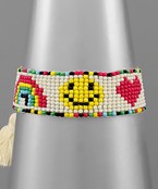  Smile & Rainbow Beads Bracelet
