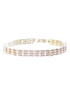  3 Line Baguette Bracelet