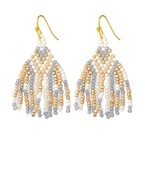  Small Beaded Tassel Earrings